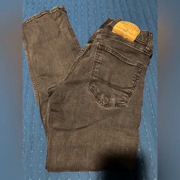 Hollister Black Skinny Jeans Distressed Denim - Picture 2 of 5